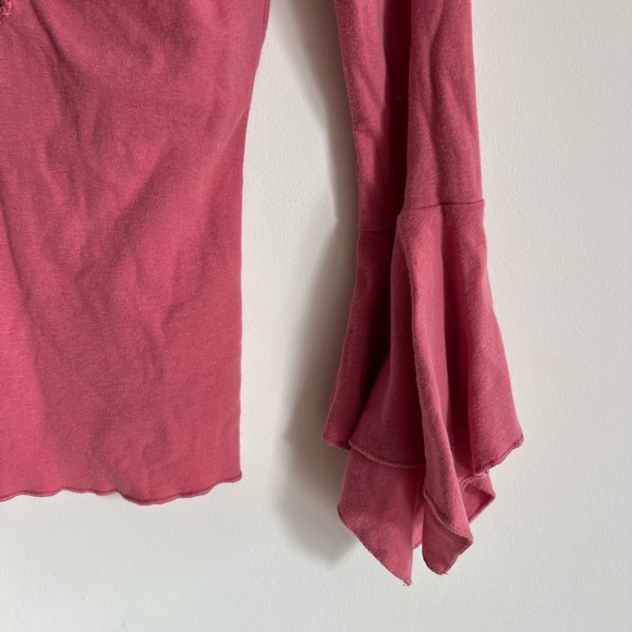 Eyeshadow Pink Crochet Detail Blouse - Picture 4 of 5